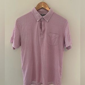 Uniqlo Medium Pink Checkered Polo